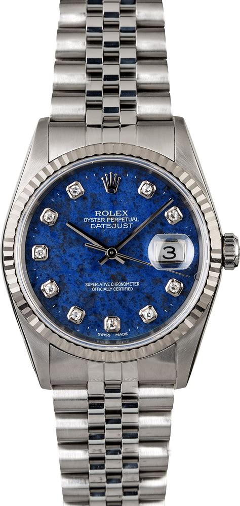 rolex datejust sodalite dial|rolex datejust 41 with diamonds.